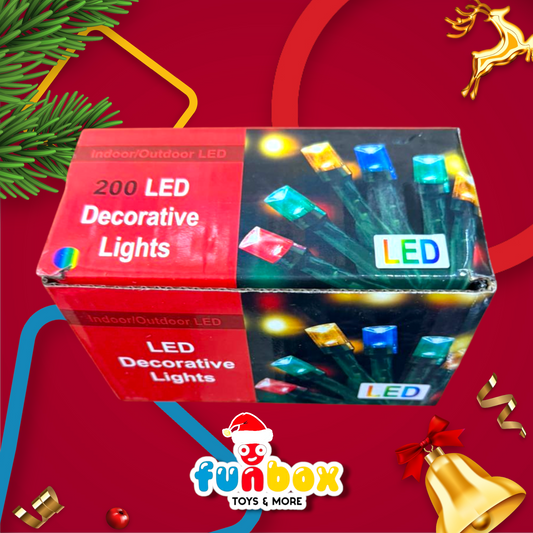 200 LED Decorative Lights – Multicolor Magic for Every Space!