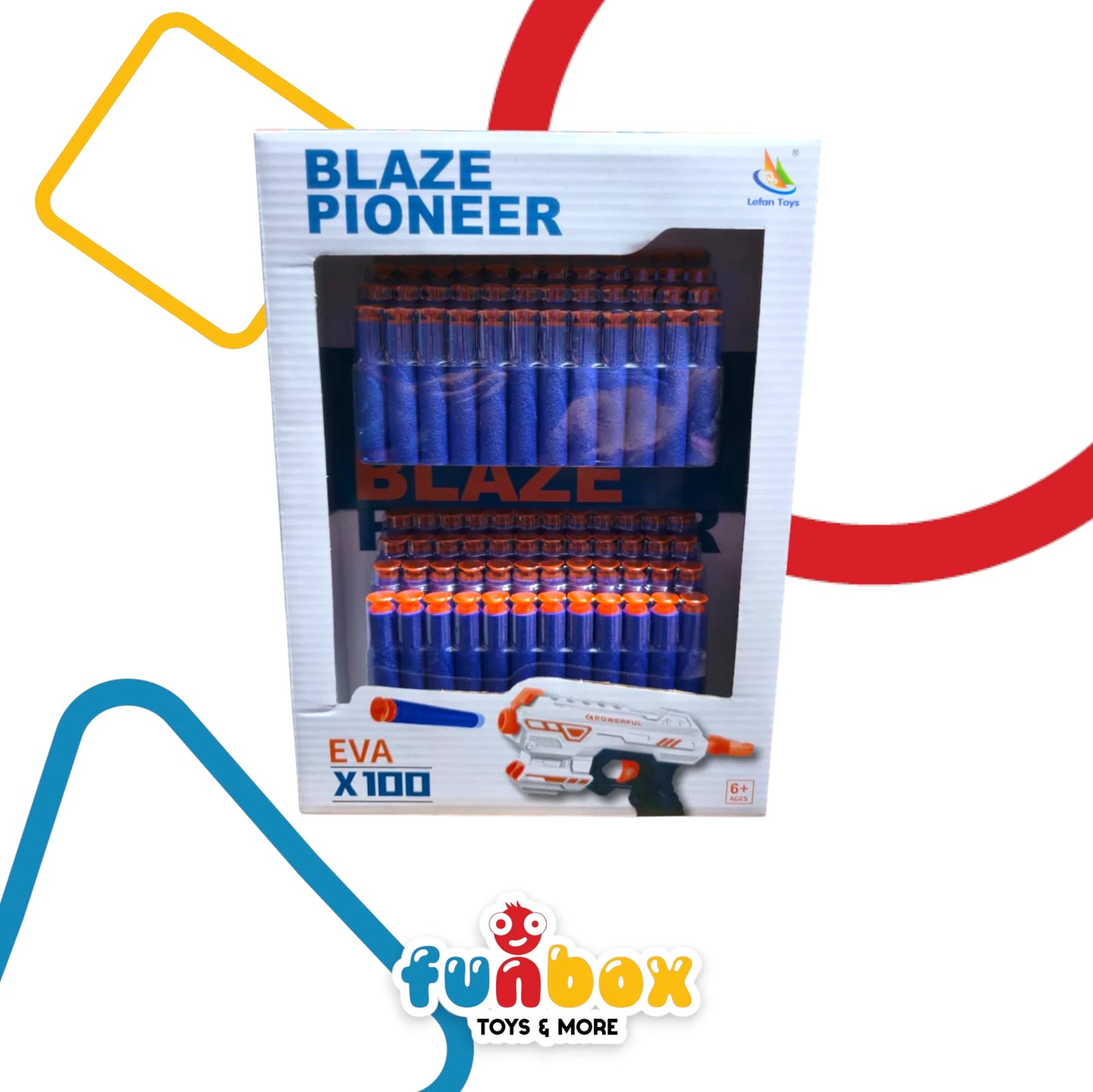 Blaze Pioneer – 100 Foam Bullet Refill Pack for Toy Blasters
