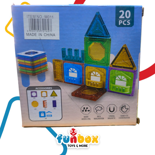 Magnetic Building Tiles – 20-Piece Creative Set
