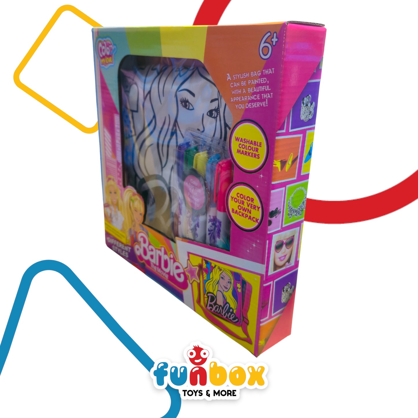 Barbie The Movie Backpack Coloring Set – DIY Fashion Fun