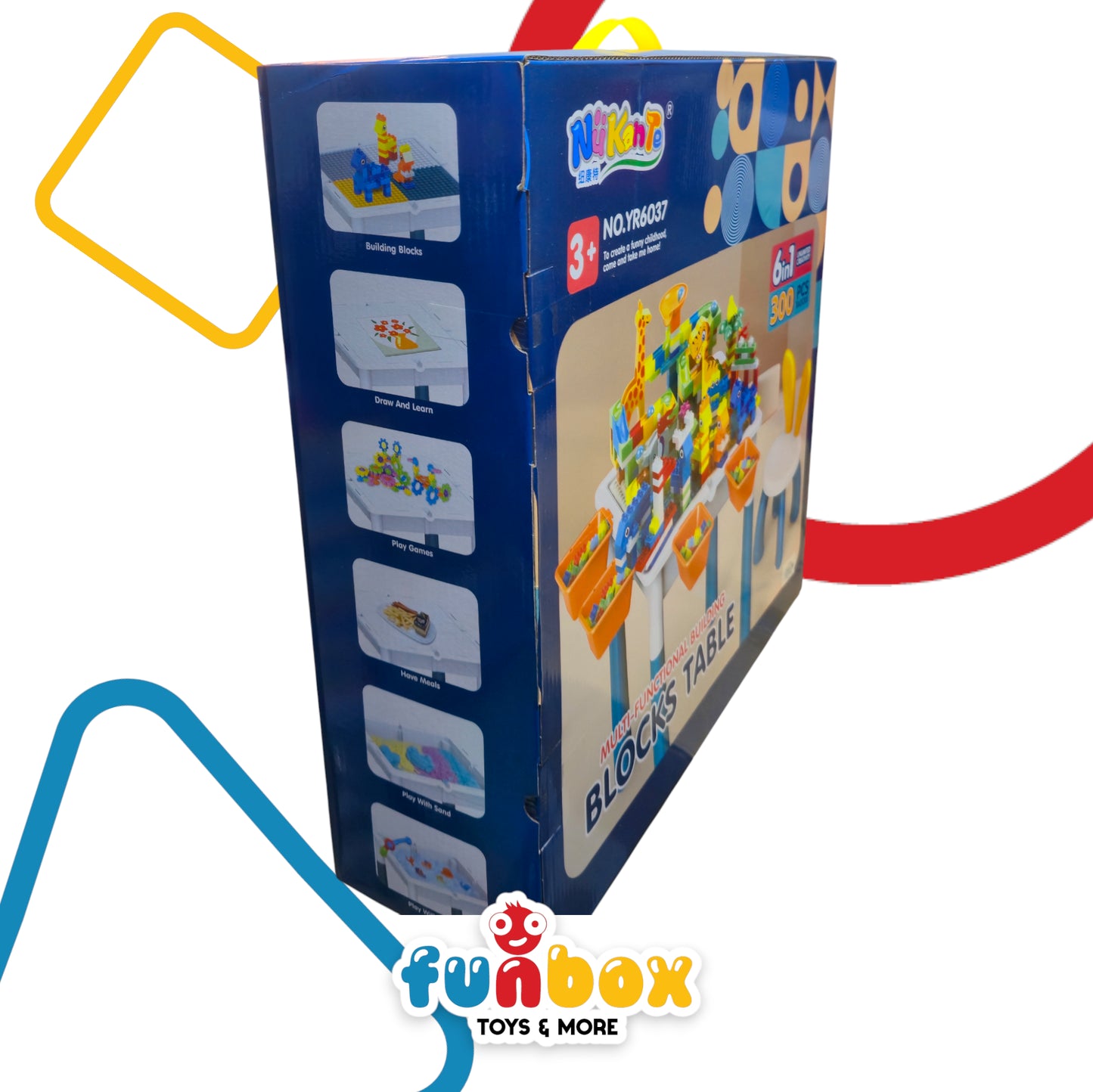 Blocks Table – 6-in-1 Multifunctional Building Set