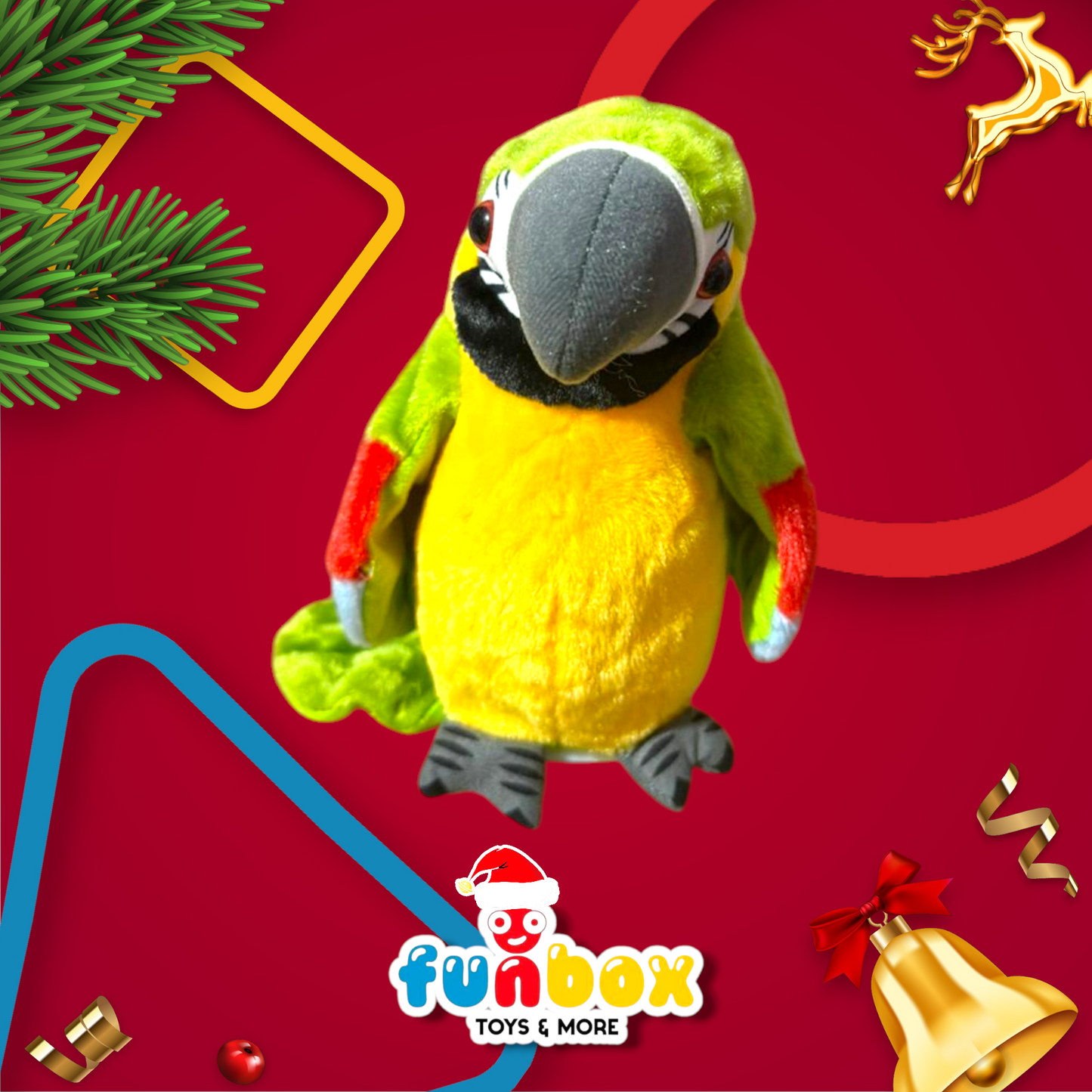 Big Plush Parrot – Your Colorful Cuddly Friend!