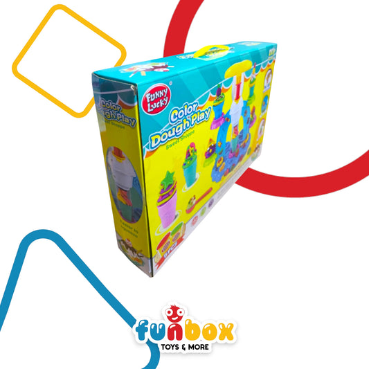 Color Dough Play – Sweet Shoppe DIY Toy Set with 5-Piece Decorating Tools