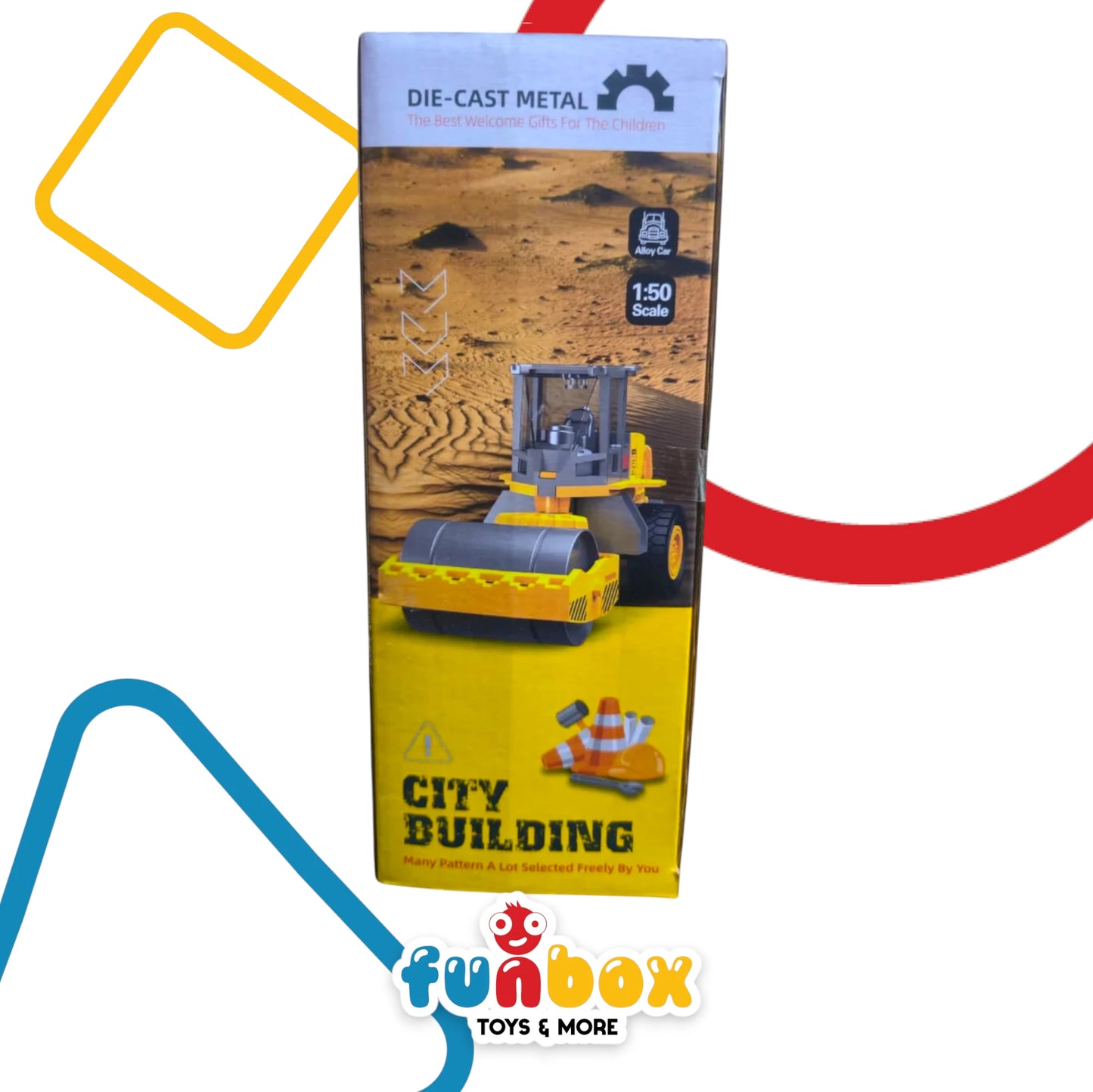 Diecast City Building Model – 5-Piece Construction Playset for Urban Imagination