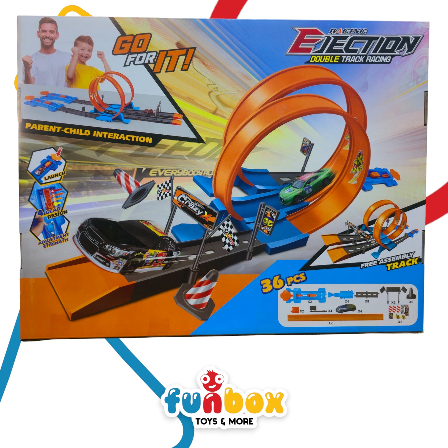 Ejection Racing Double Track – 2-in-1 Racing Set