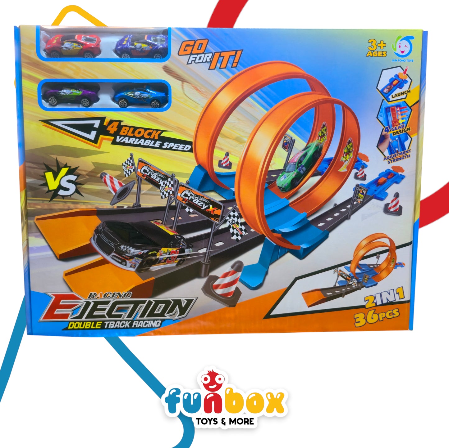 Ejection Racing Double Track – 2-in-1 Racing Set