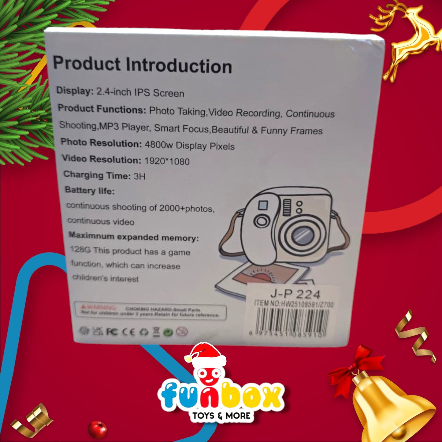 Kids’ Digital Camera – Snap, Print & Play!