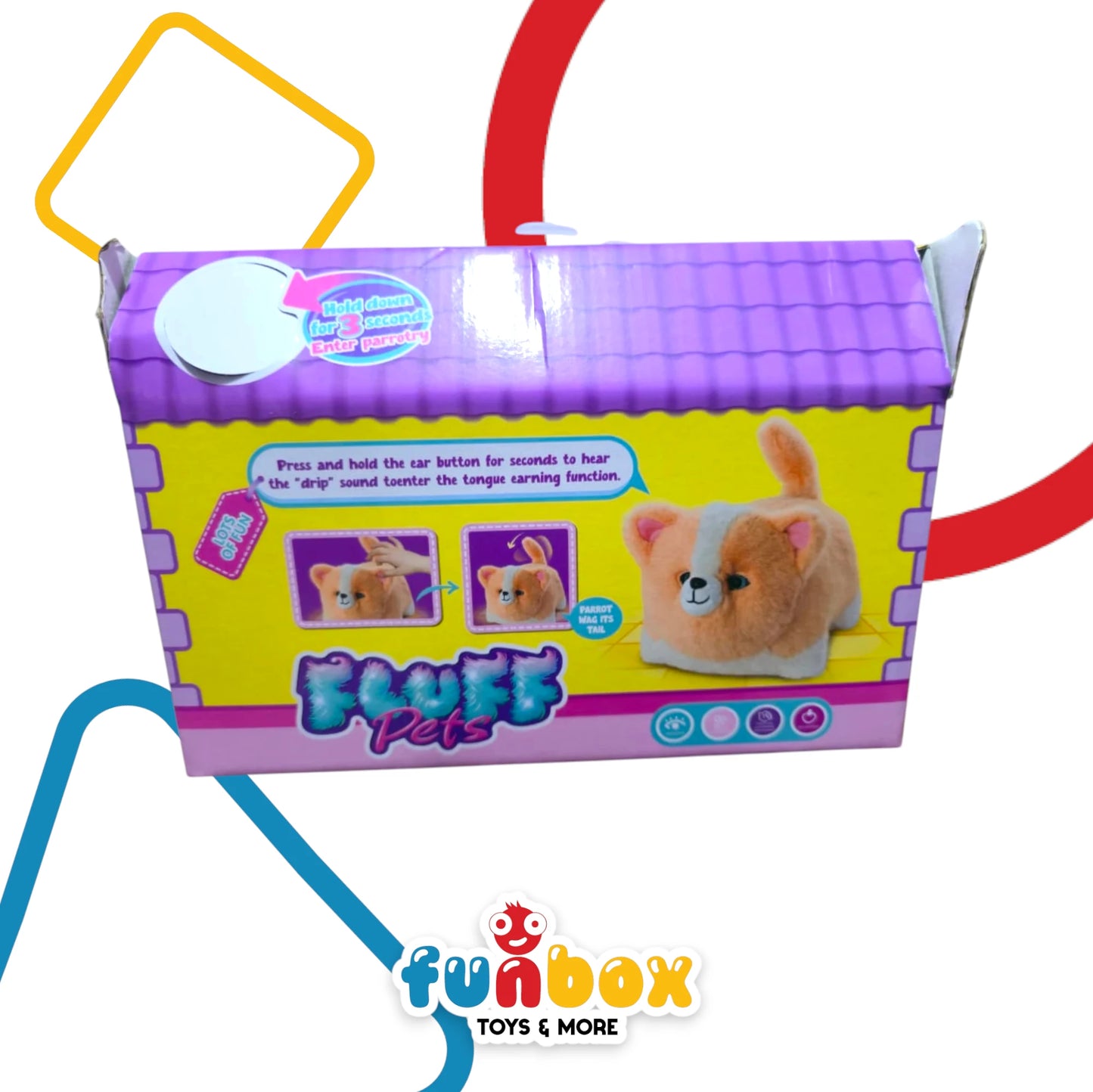 Electronic Plush Cat Pet – Pet Series Interactive Toy with Tail Wagging & Tongue Learning Mode