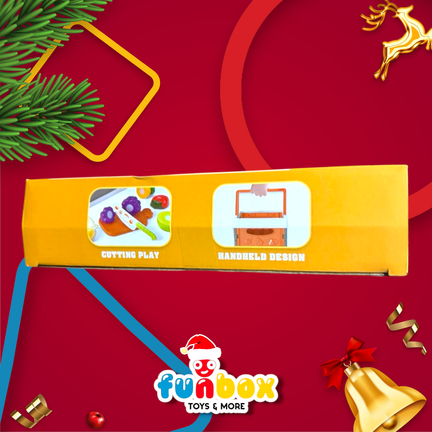 Foldable Shopping Basket – 32-Piece Fruit Play Set!