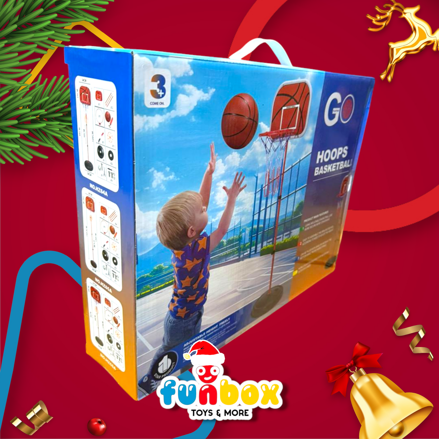 Hoops Basketball Set – Slam Dunk Fun for Ages 3+!