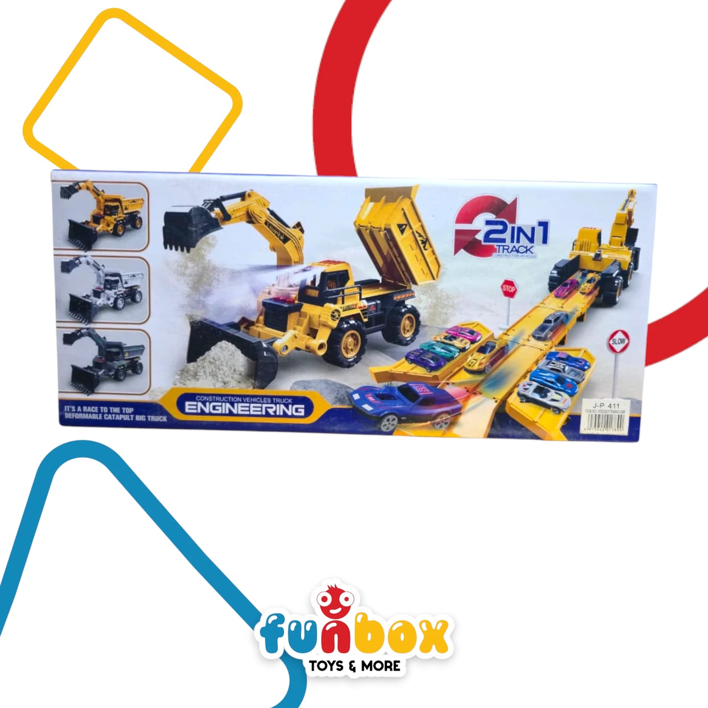 Six Six Zero – Construction Vehicles Engineering Truck with Sound, Light & 2-in-1 Catapult Feature