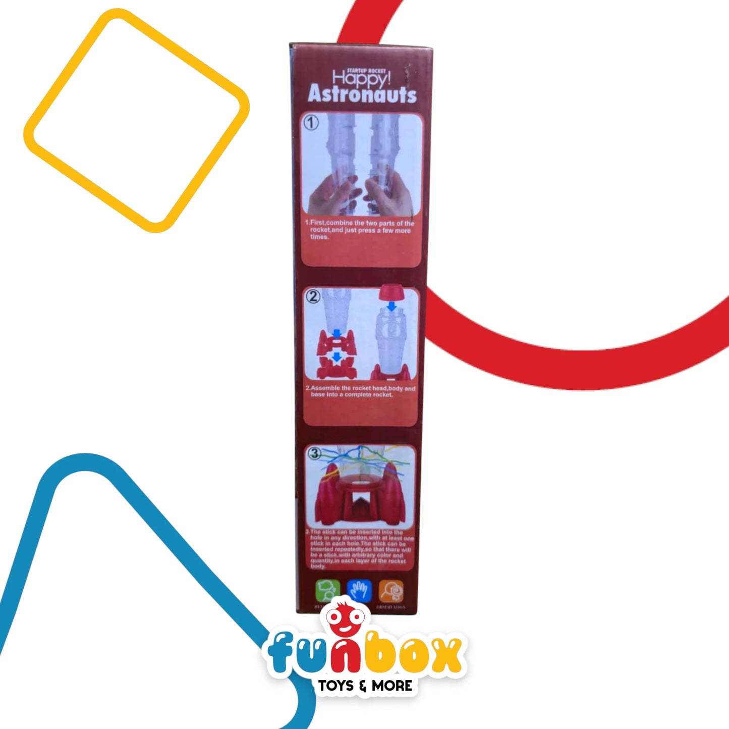 Happy Astronauts – Stick-Based Assembly Game for 2 to 4 Players