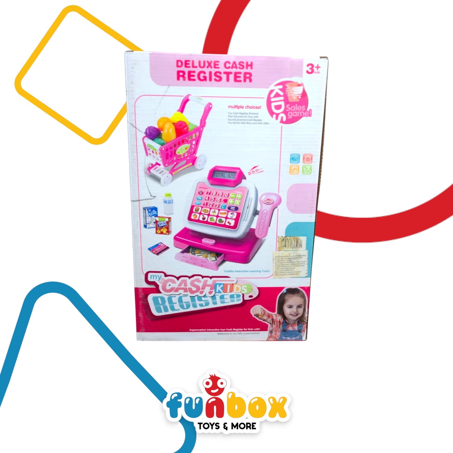 My Cash Register Kids – Deluxe Pretend Play Checkout Set with Sound & Scanner