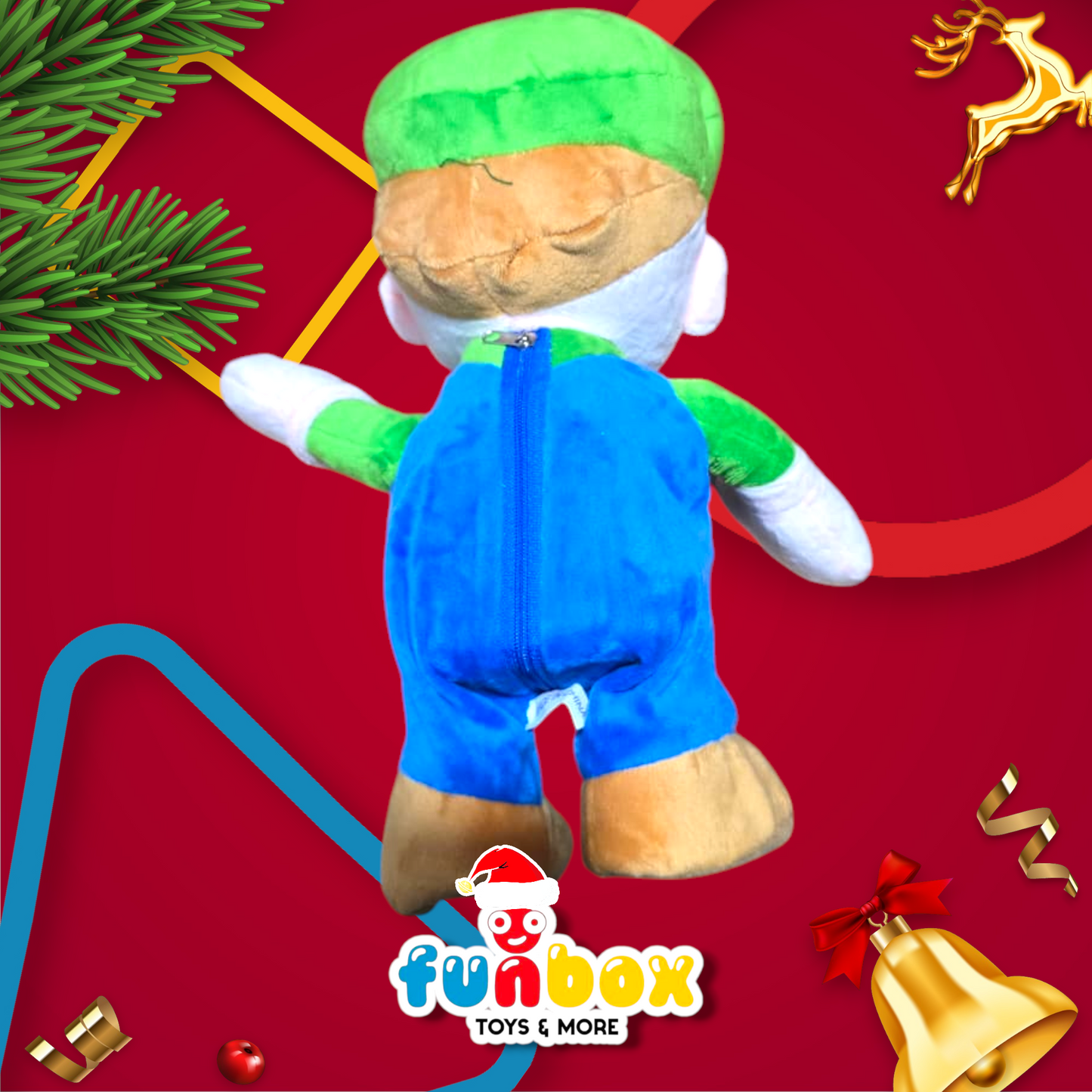 Mario or Luigi Plush – Sound & Motion Hero Fun!