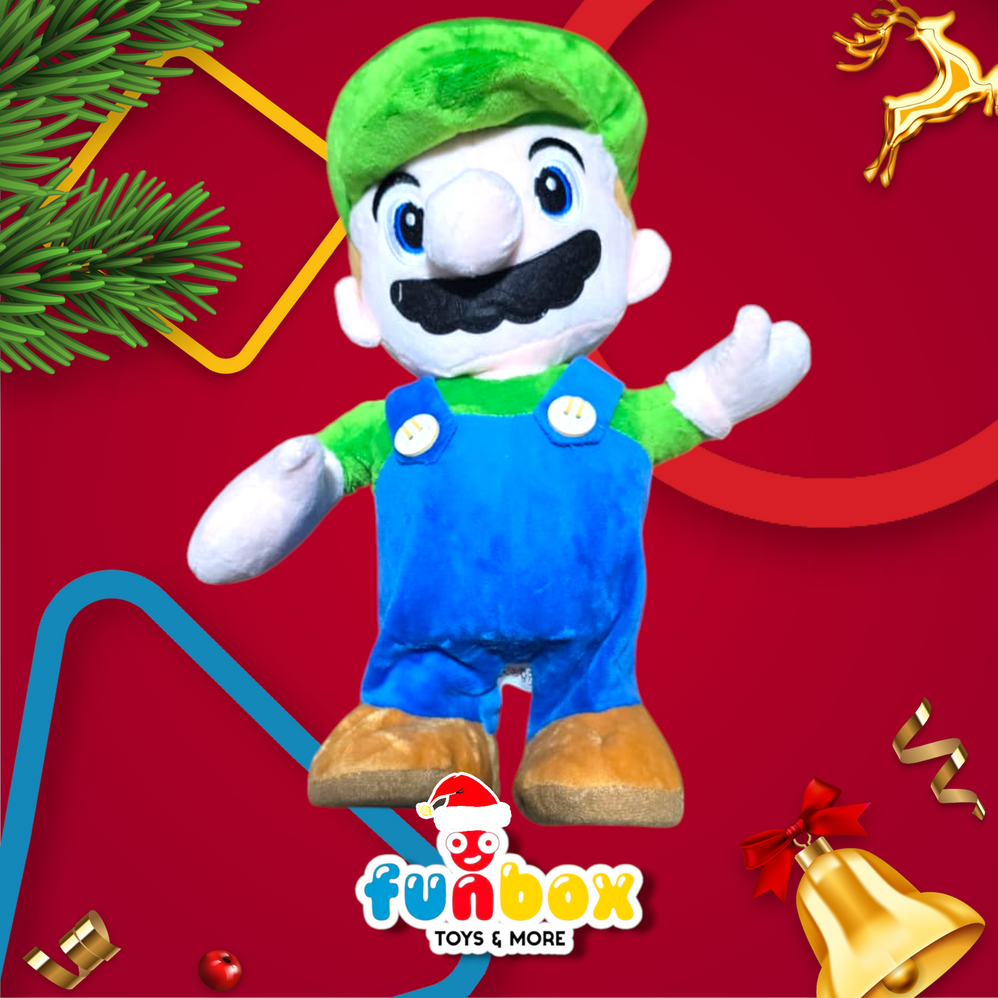 Mario or Luigi Plush – Sound & Motion Hero Fun!