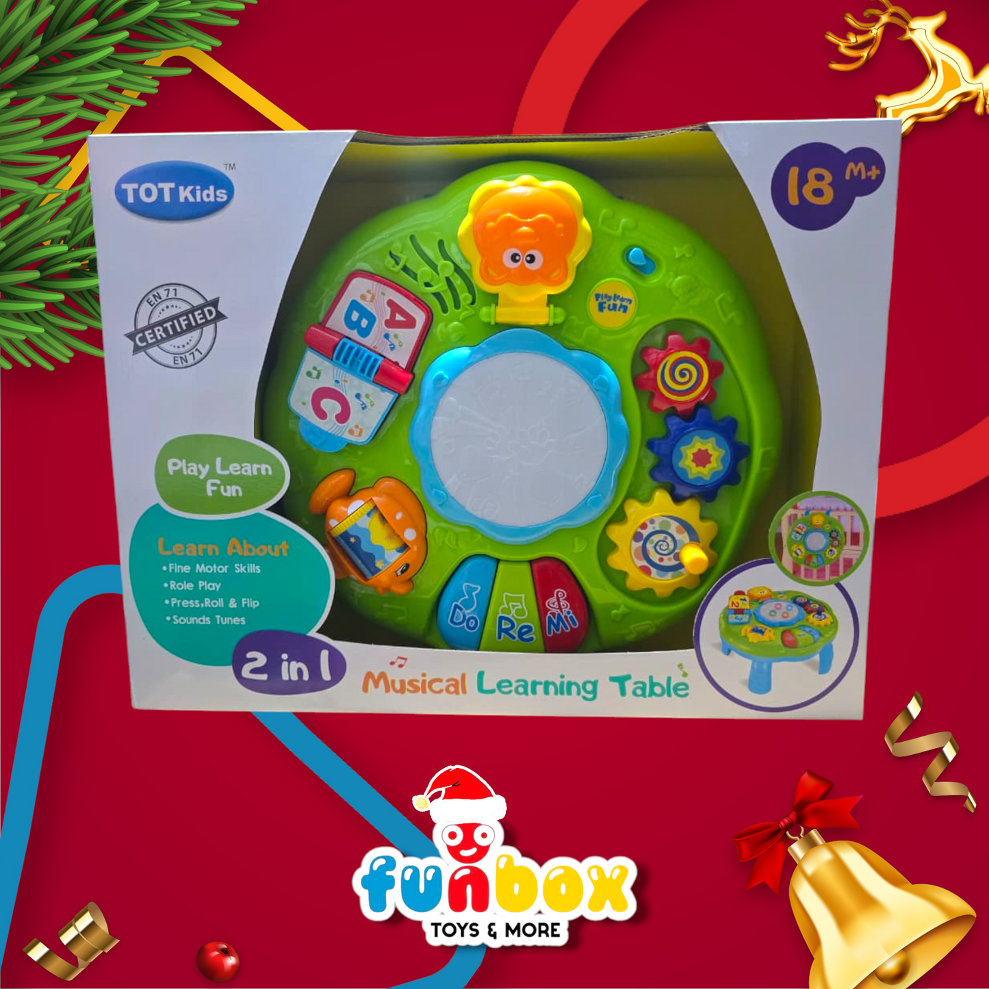 Musical Learning Table – 2-in-1 Play & Learn Fun!