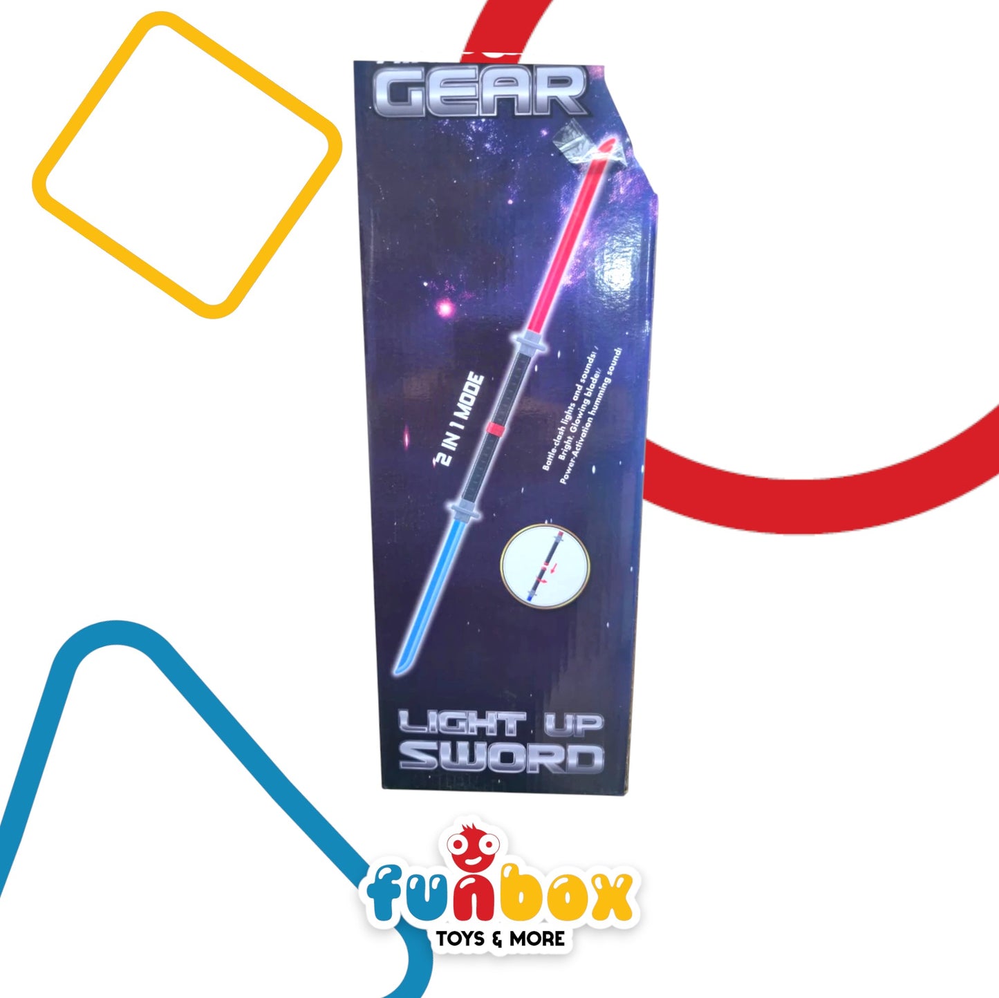 Ninja Weapon Gear – LED Sound Combat Set with 2-in-1 Mode