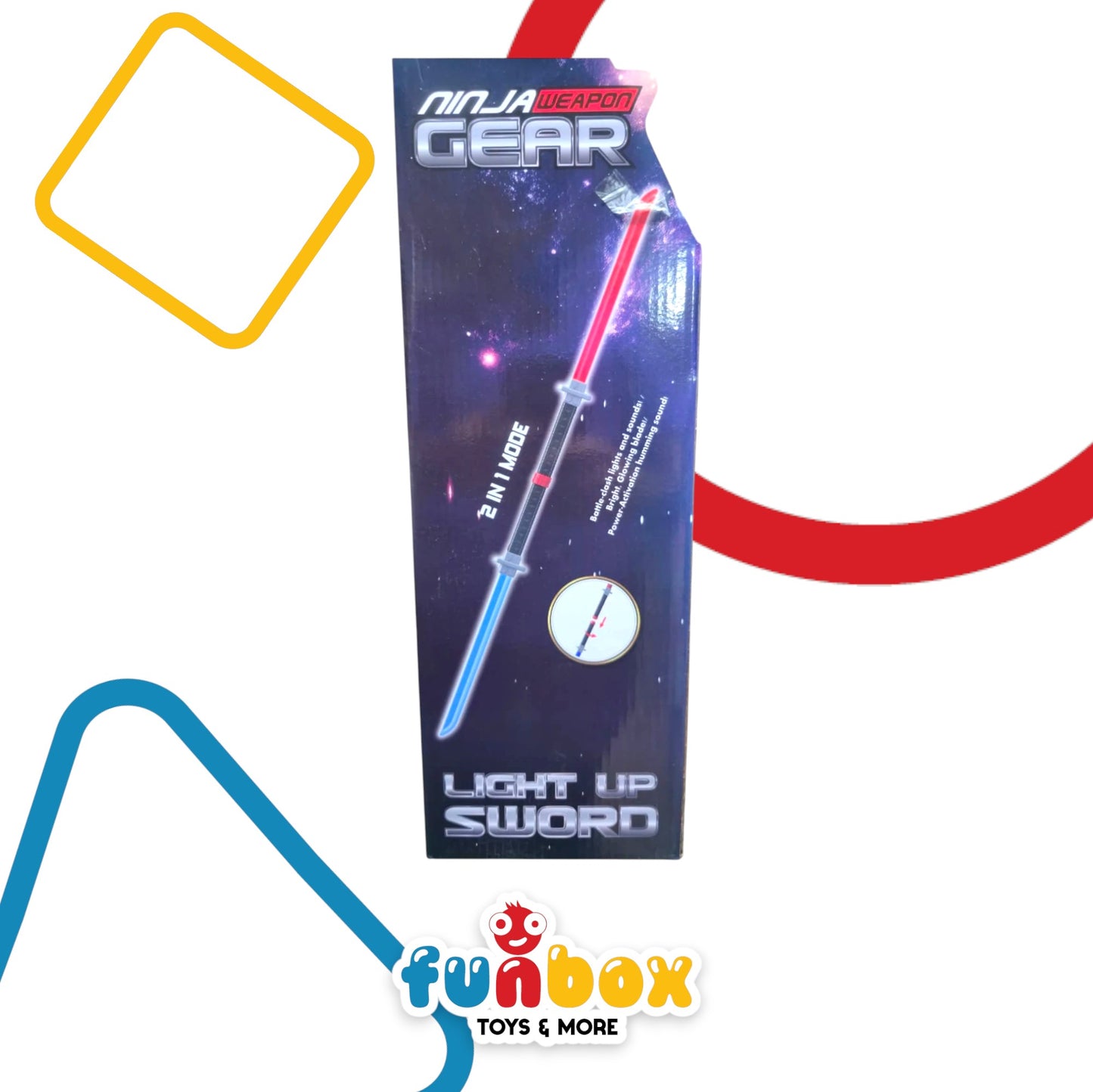 Ninja Weapon Gear – LED Sound Combat Set with 2-in-1 Mode