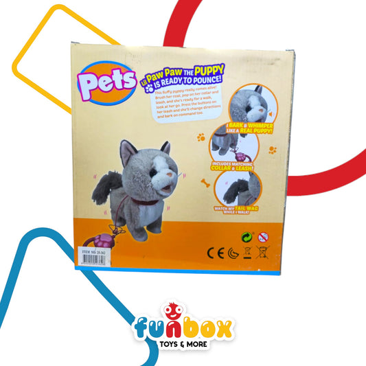 Paw Paw Puppy – Interactive Walking Pet with Real Sounds & Wagging Motion