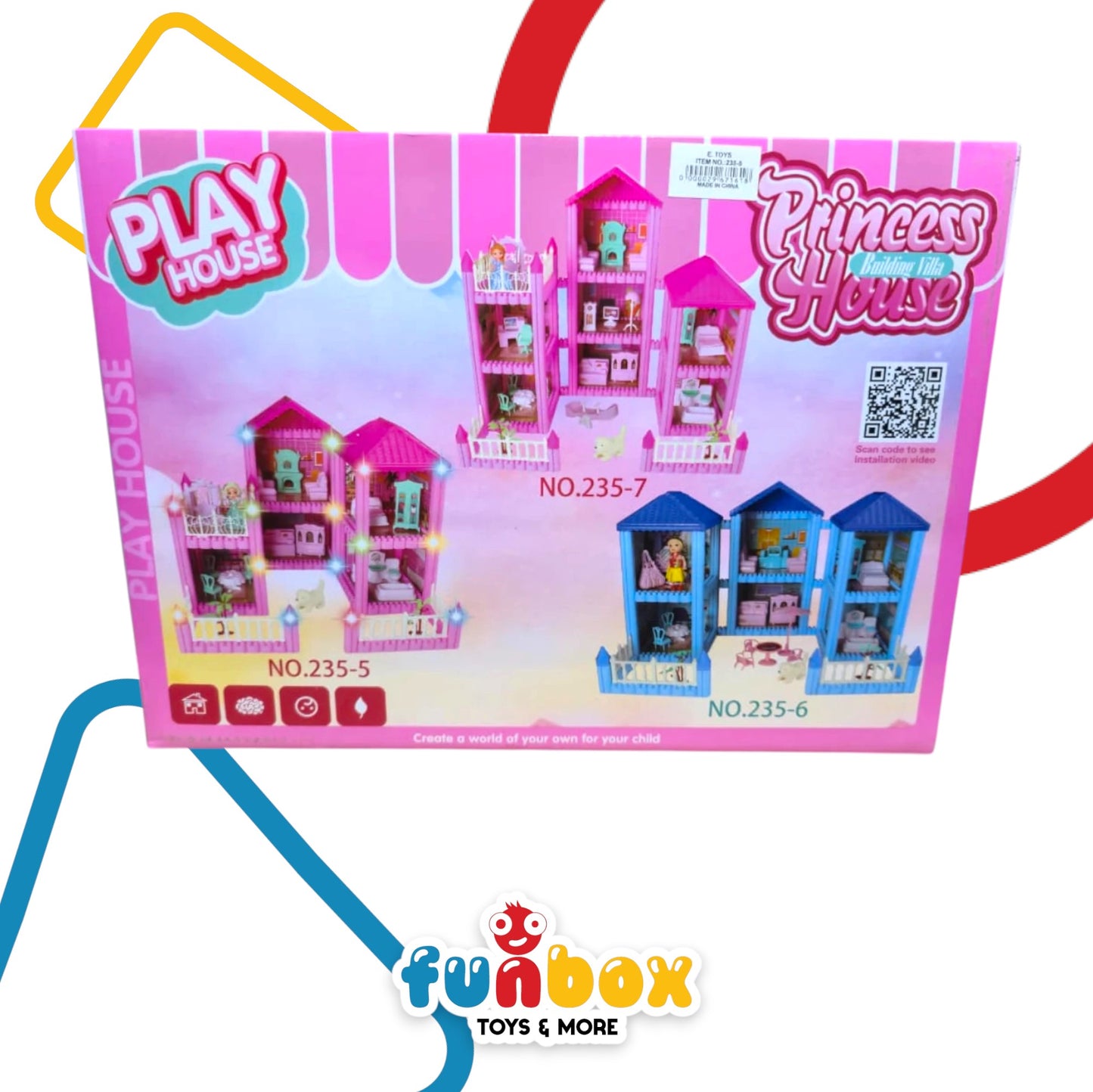 Princess Building Villa – 32+ Piece Play House Construction Set