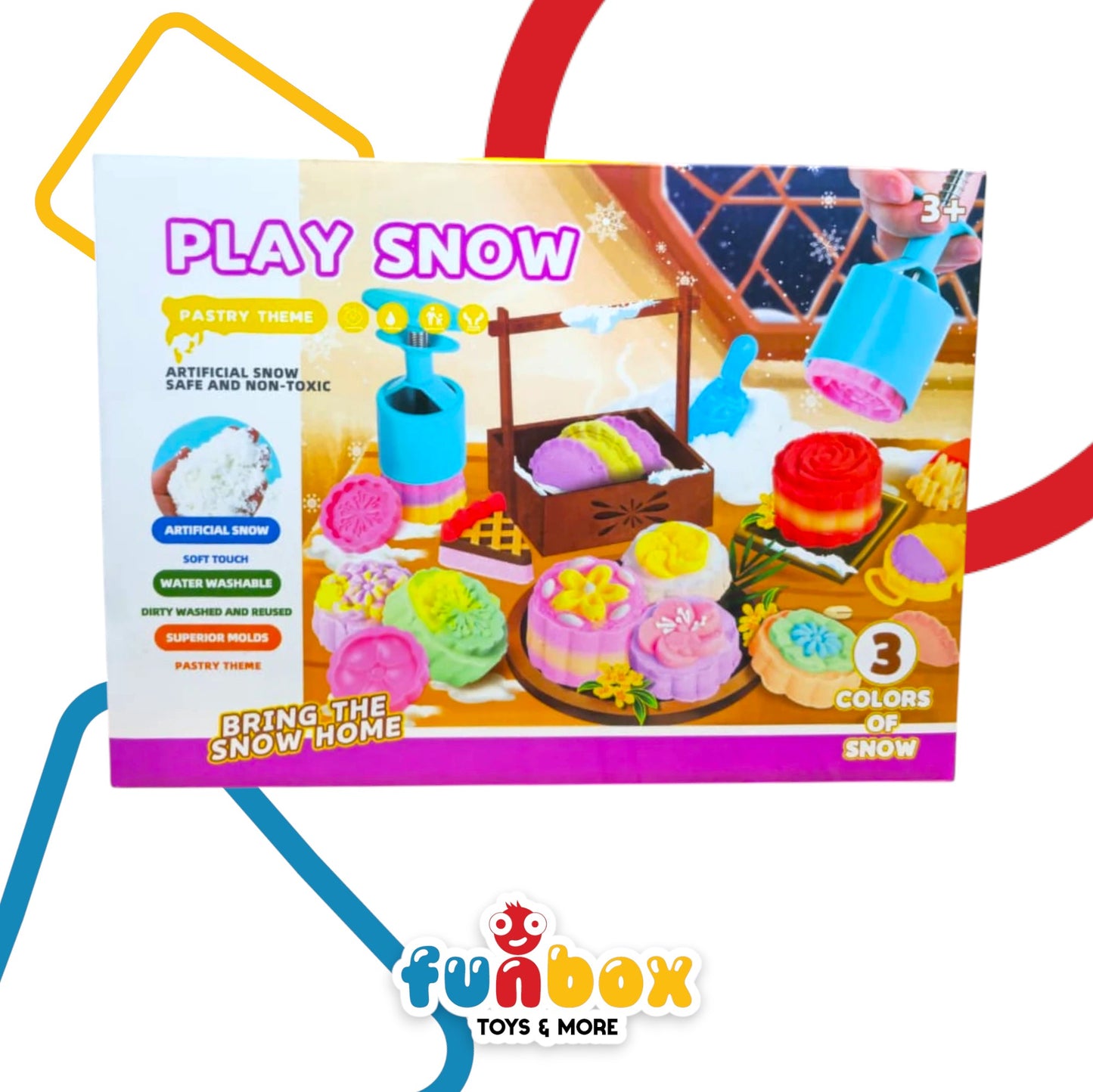 Play Snow – Artificial Snow Pastry-Themed Sensory Set