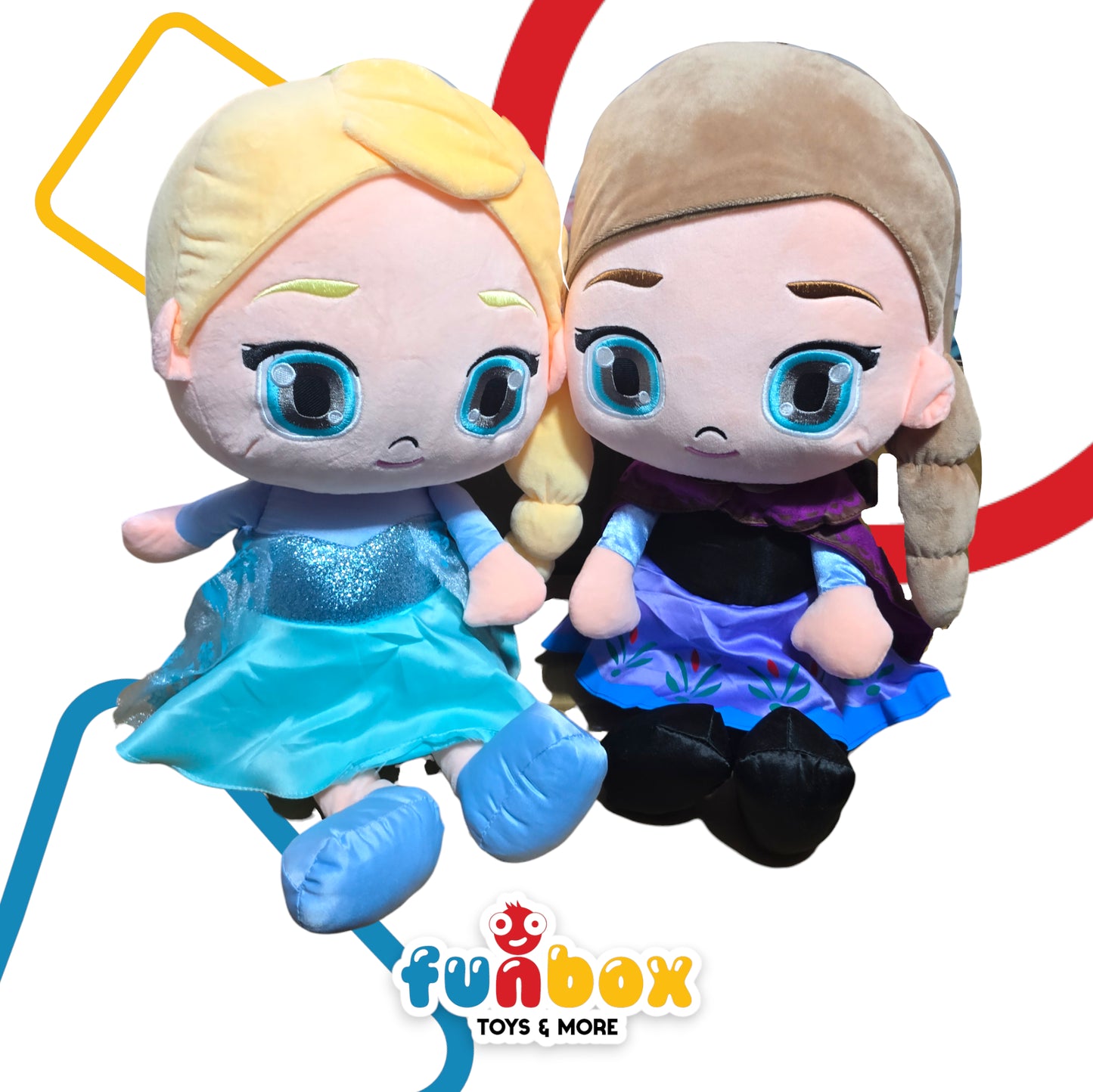 Plush Toys – Anna & Elsa – Soft & Cuddly Disney Characters for Kids