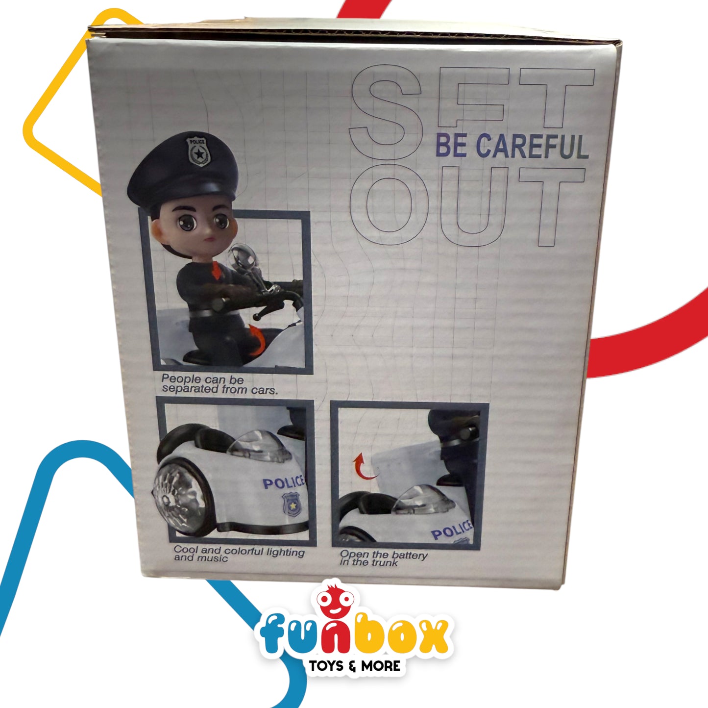 Police Motorcycle Toy – Stunt & Light Show