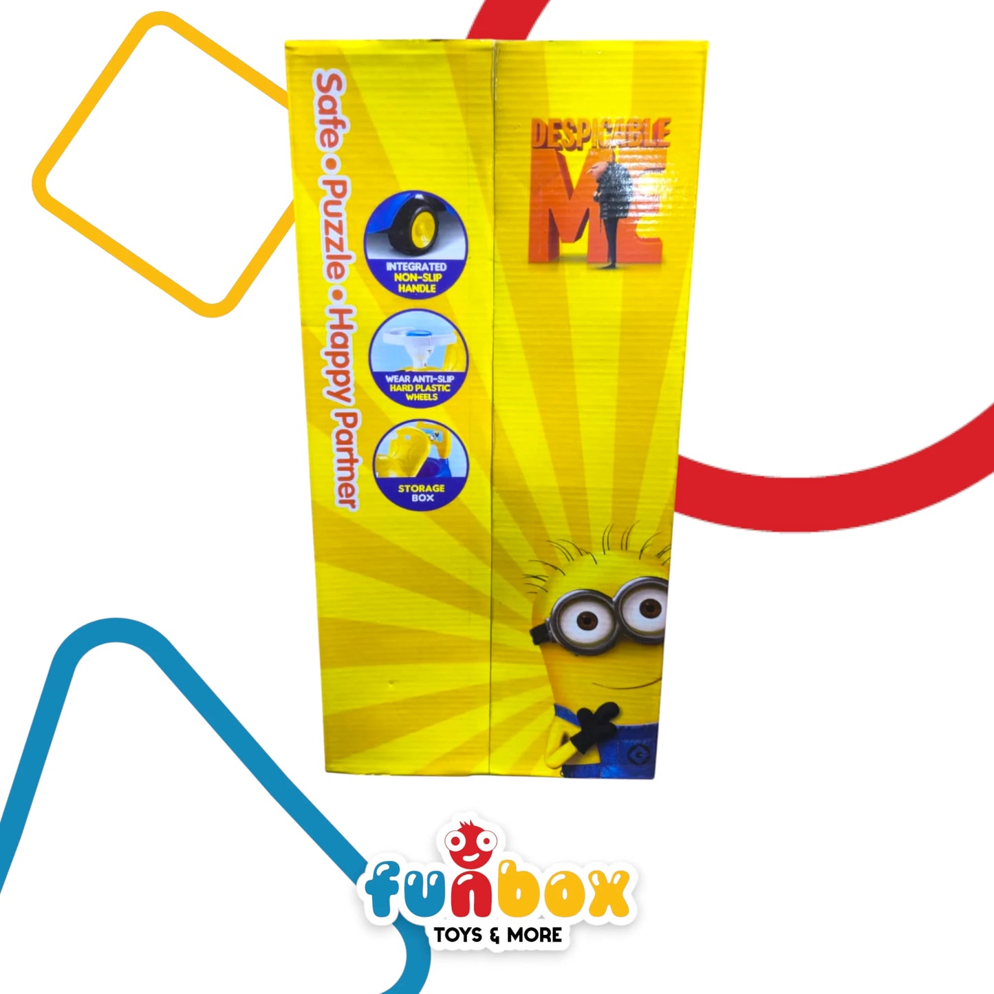 Despicable Me Puzzle Car – Educational Ride-On Toy with Storage