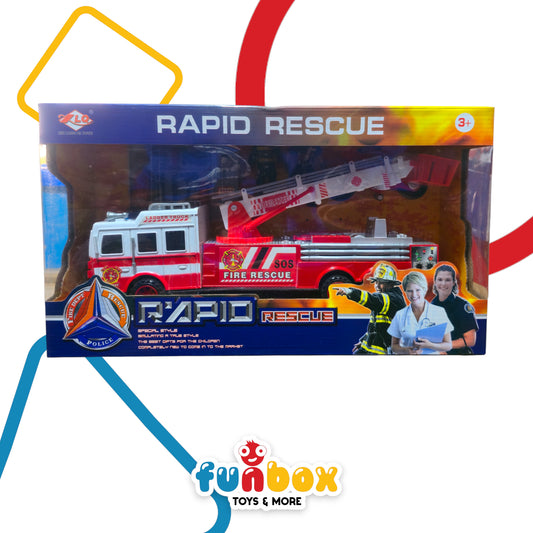 Rapid Rescue – Fire Department & Police Rescue Truck Set for Kids