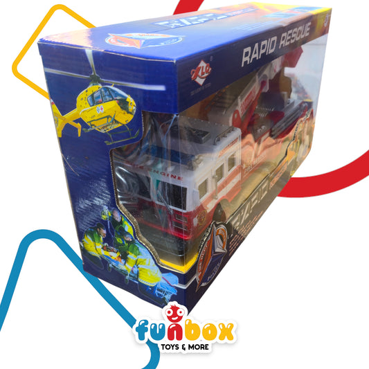 Rapid Rescue – Fire Department & Police Rescue Truck Set for Kids