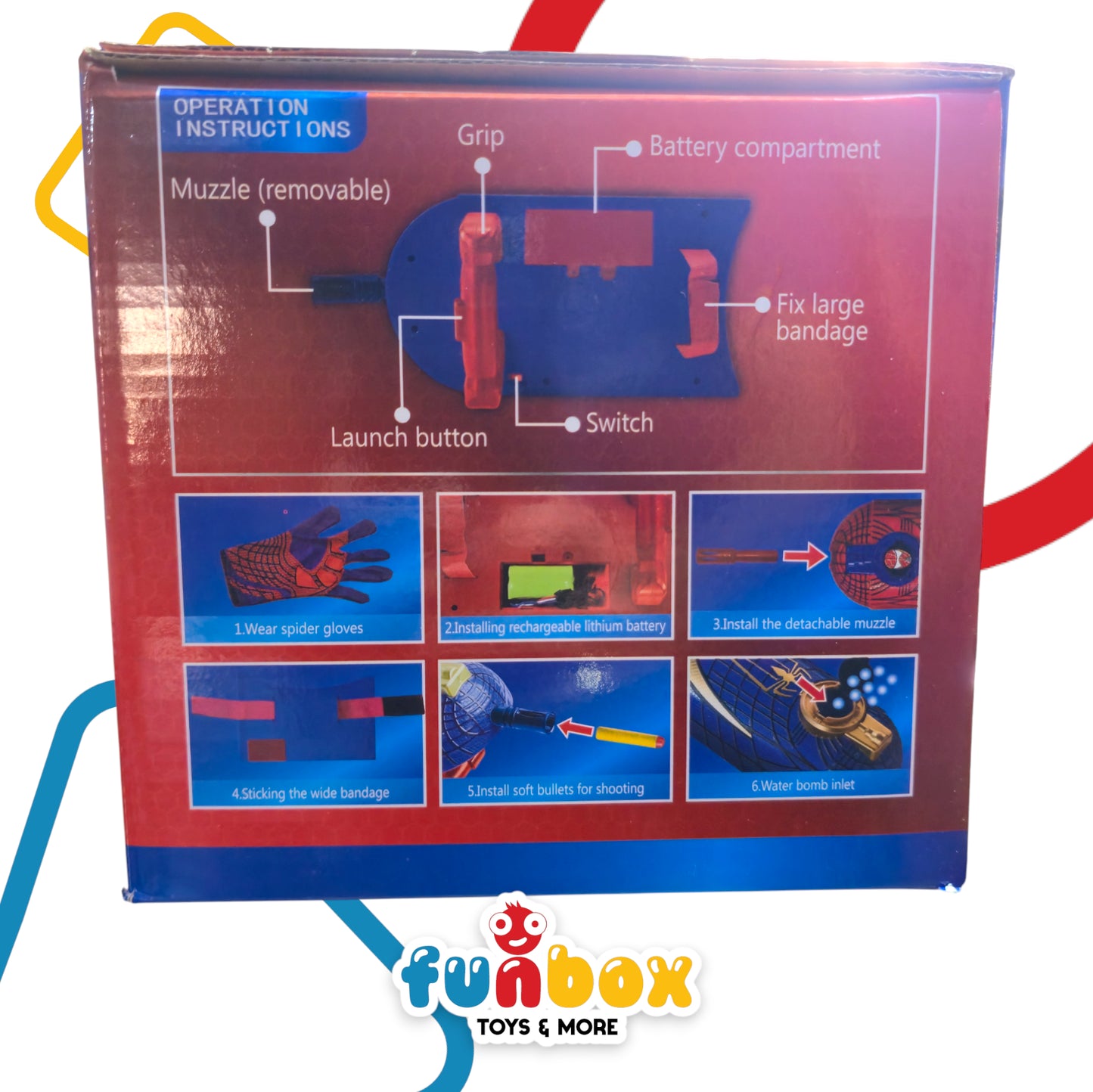 Spiderman Hand Launcher – Electric Continuous Firing Toy