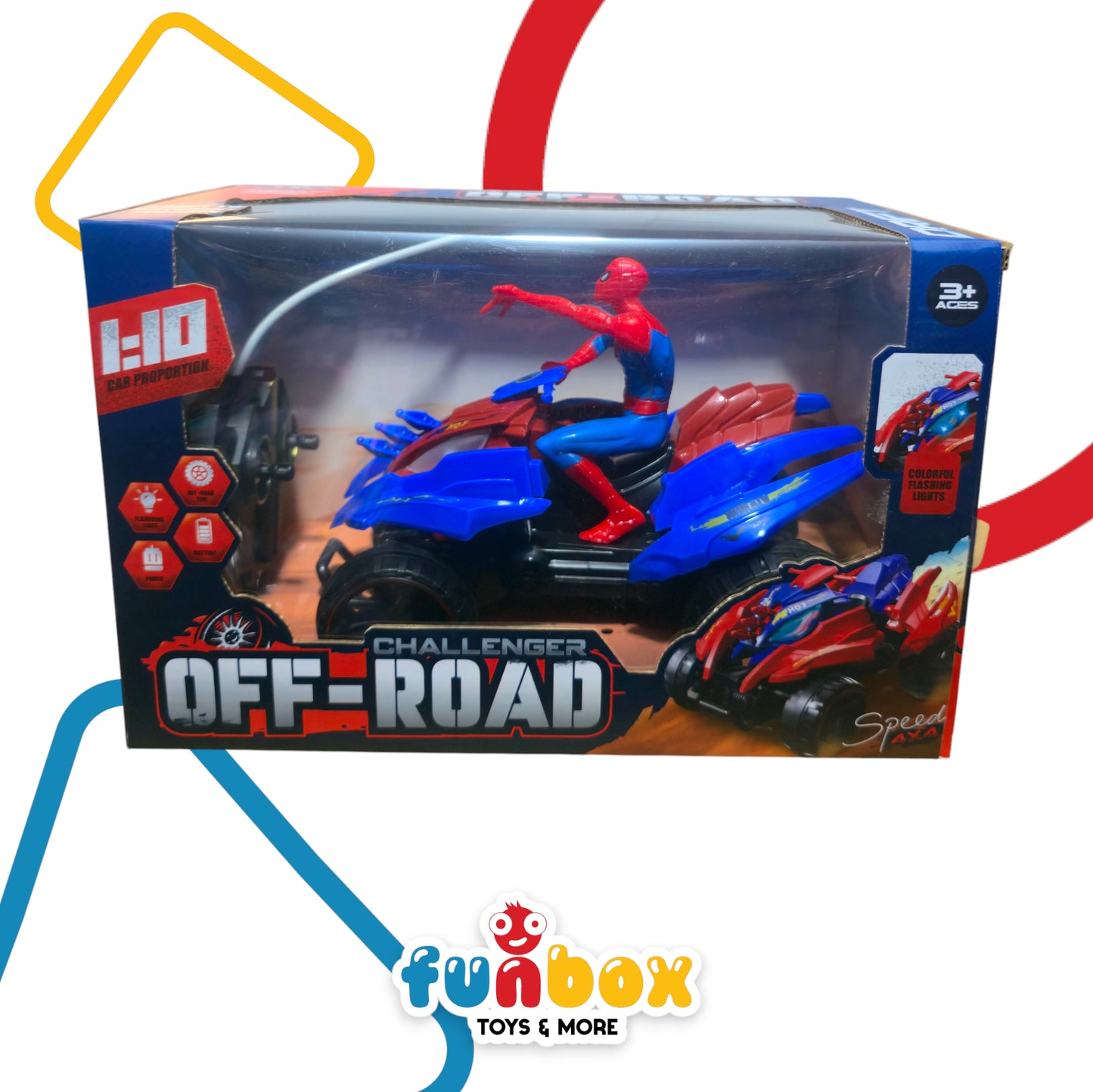 Challenger Off Road Speed 4x4 – Spiderman ATV Remote-Controlled Toy for Kids