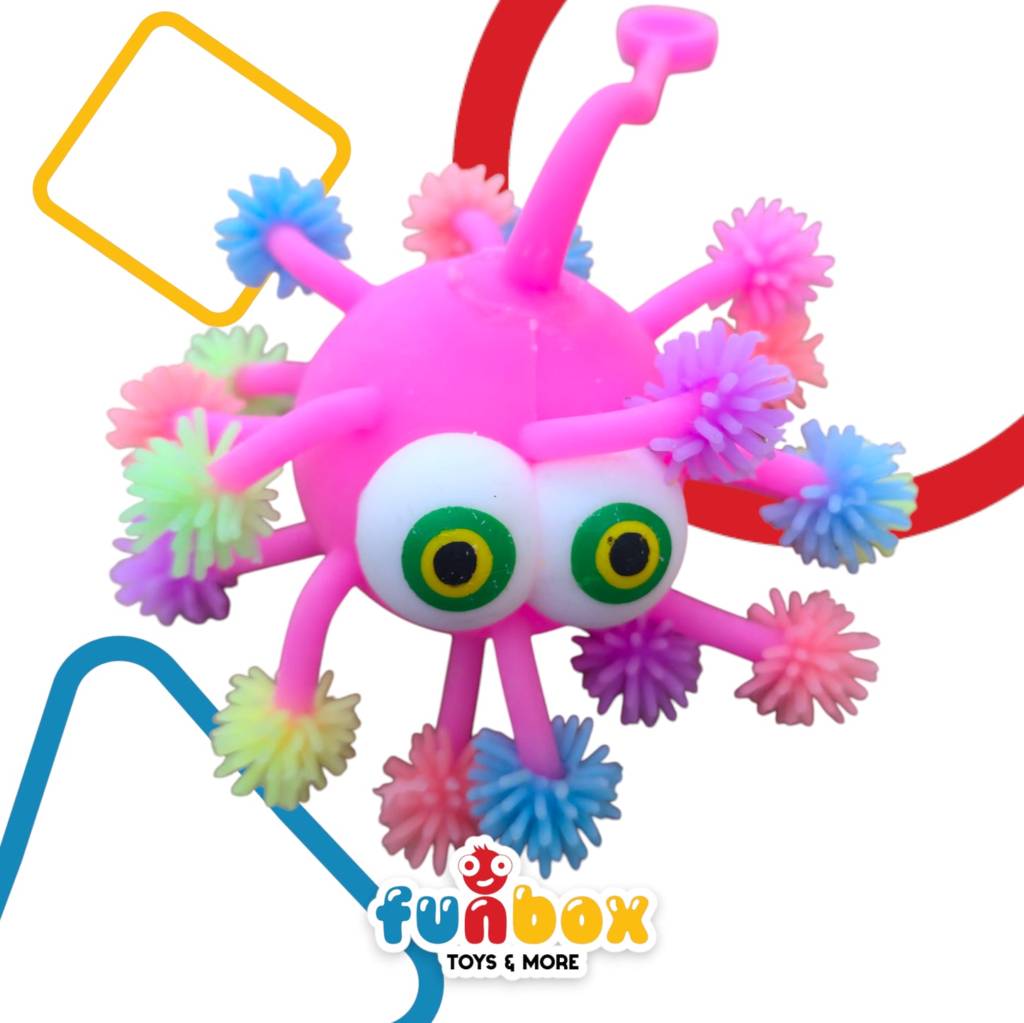 Squeeze Pink Ball – Hand-Connected Squishy Ball for Kids