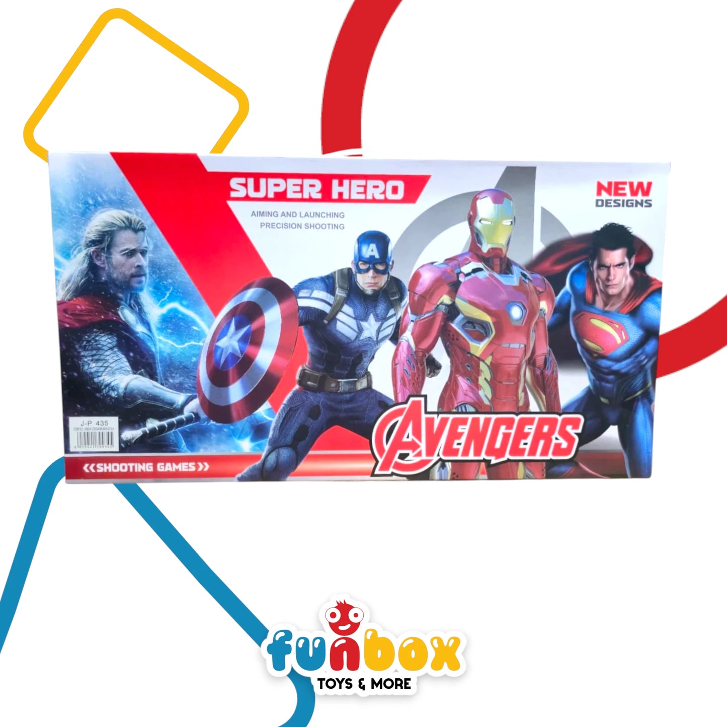 Super Hero Avengers Set – Precision Shooting Play Kit with Mask & Figurines