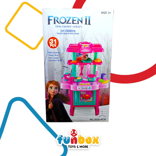 Tableware Kitchen Series – Frozen 2 – 31-Piece Pretend Play Set for Early Learning