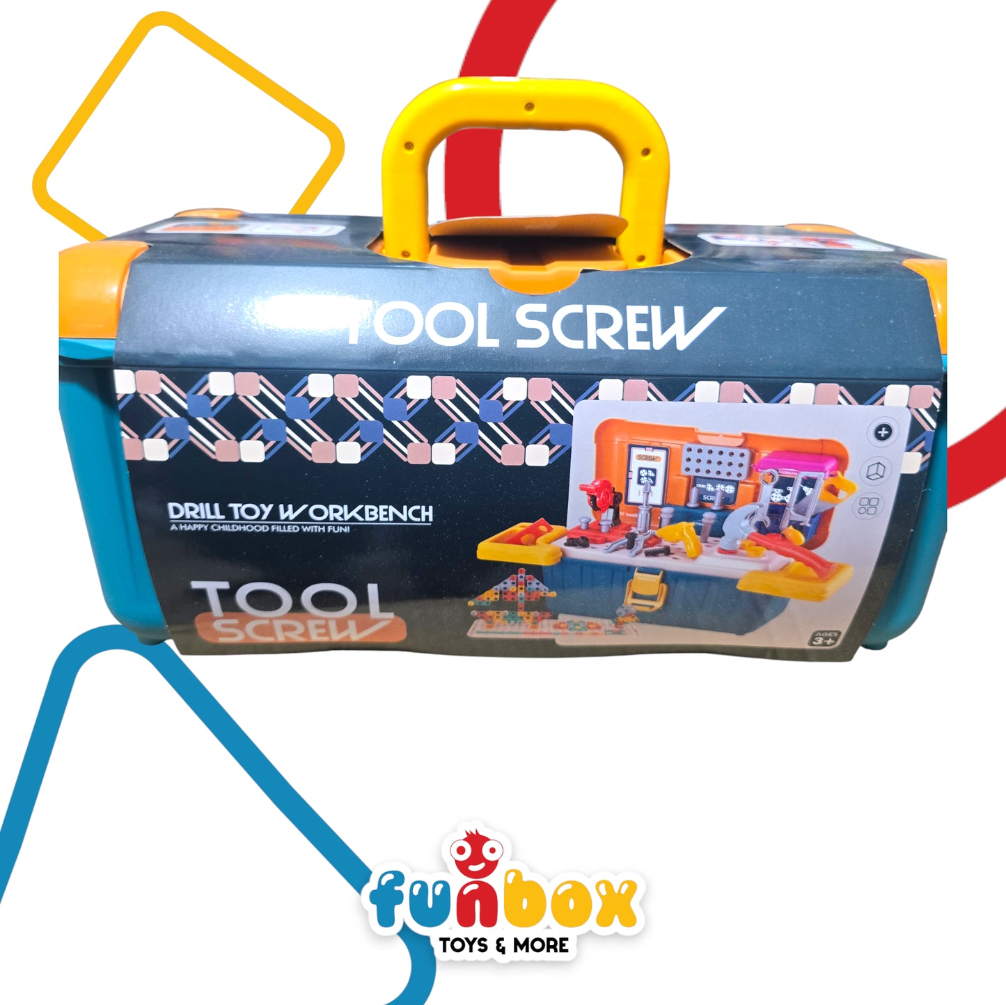 Tool Screw Drill Toy Workbench – Interactive Play Set with Automatic Screwer