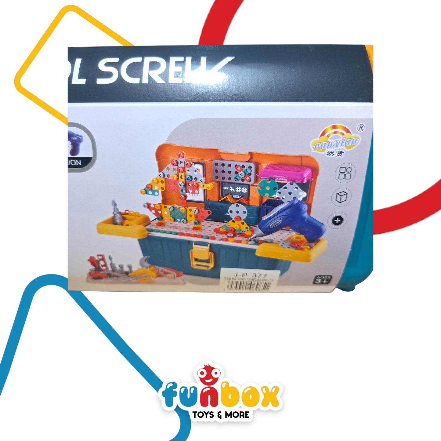 Tool Screw Drill Toy Workbench – Interactive Play Set with Automatic Screwer