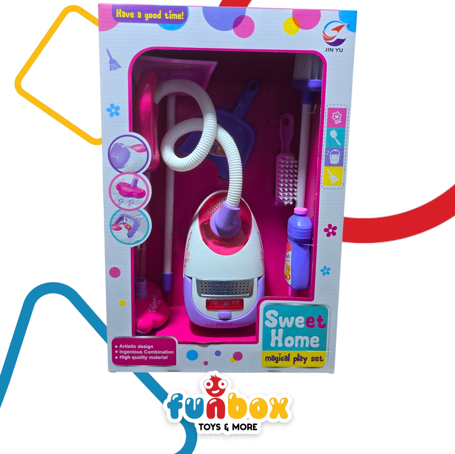 Vacuum Cleaner Sweet Home Play Set – Magical Toy with Artistic Design for Kids