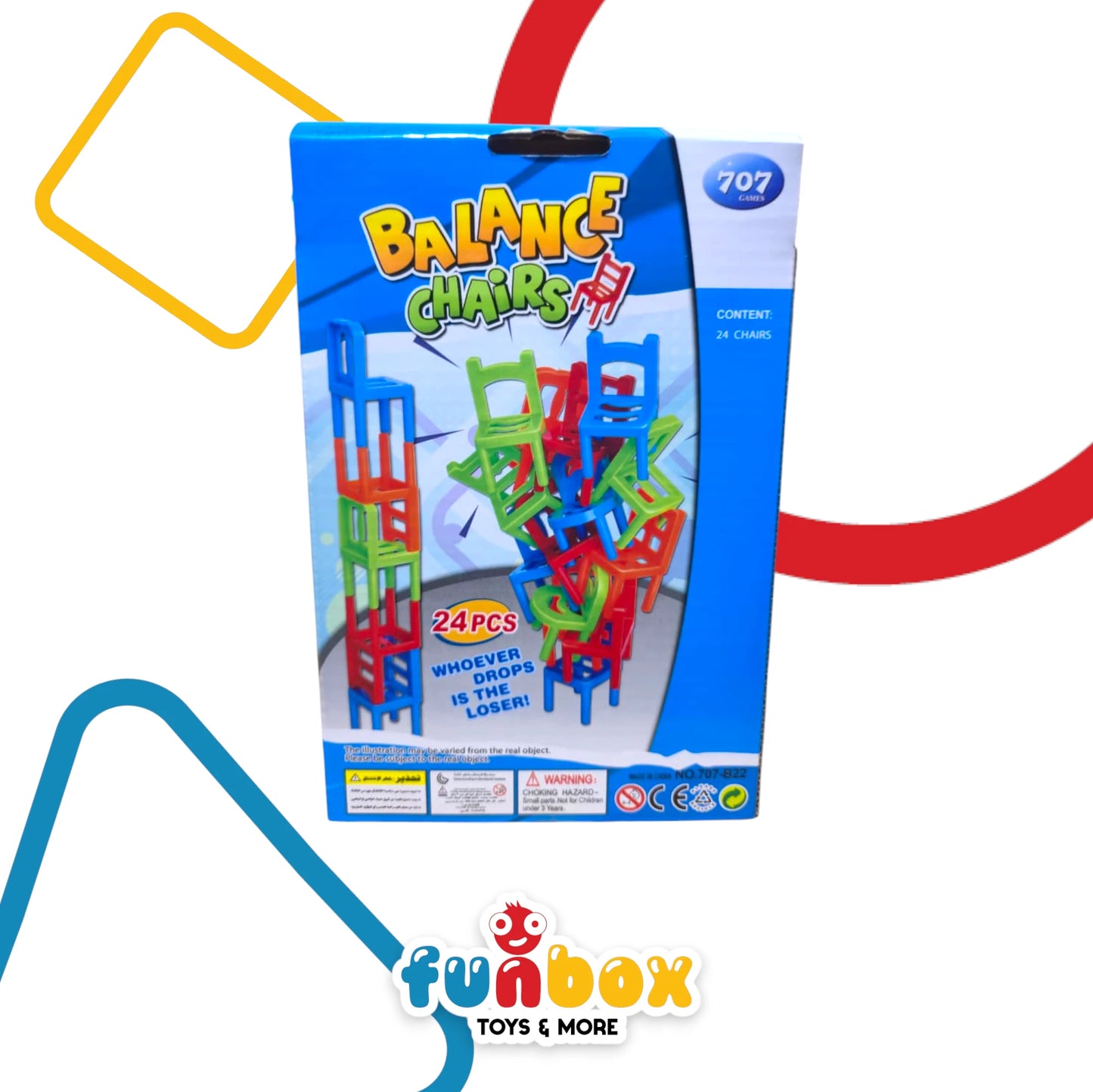 Stacking Chair –  707 Games Edition –  Balance & Precision Challenge