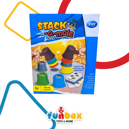 Stack-a-Mole – 707 Games Edition for Sequencing, Matching & Color Learning