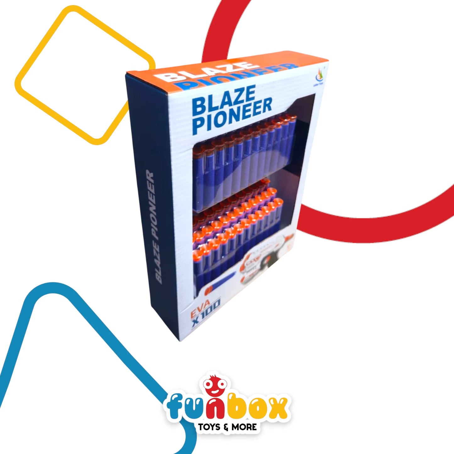 Blaze Pioneer – 100 Foam Bullet Refill Pack for Toy Blasters