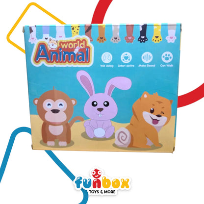 Animal World Plush Toy – Interactive Walking & Sound Companion