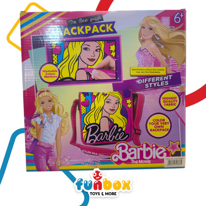 Barbie The Movie Backpack Coloring Set – DIY Fashion Fun