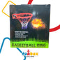 Basketball Ring – Double Metal Edition with Fastening Screws & Multicolored Net