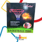 Basketball Ring – Single Metal Edition with Fastening Screws & Multicolored Net