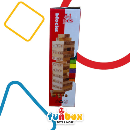 Tower Blocks Games – 54-Piece Building Set