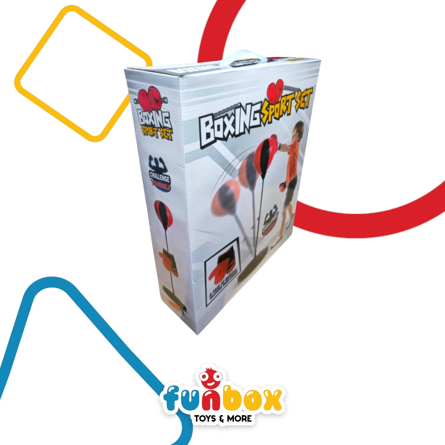 Boxing Sport Set – 120 cm Challenge Edition with Gloves Included