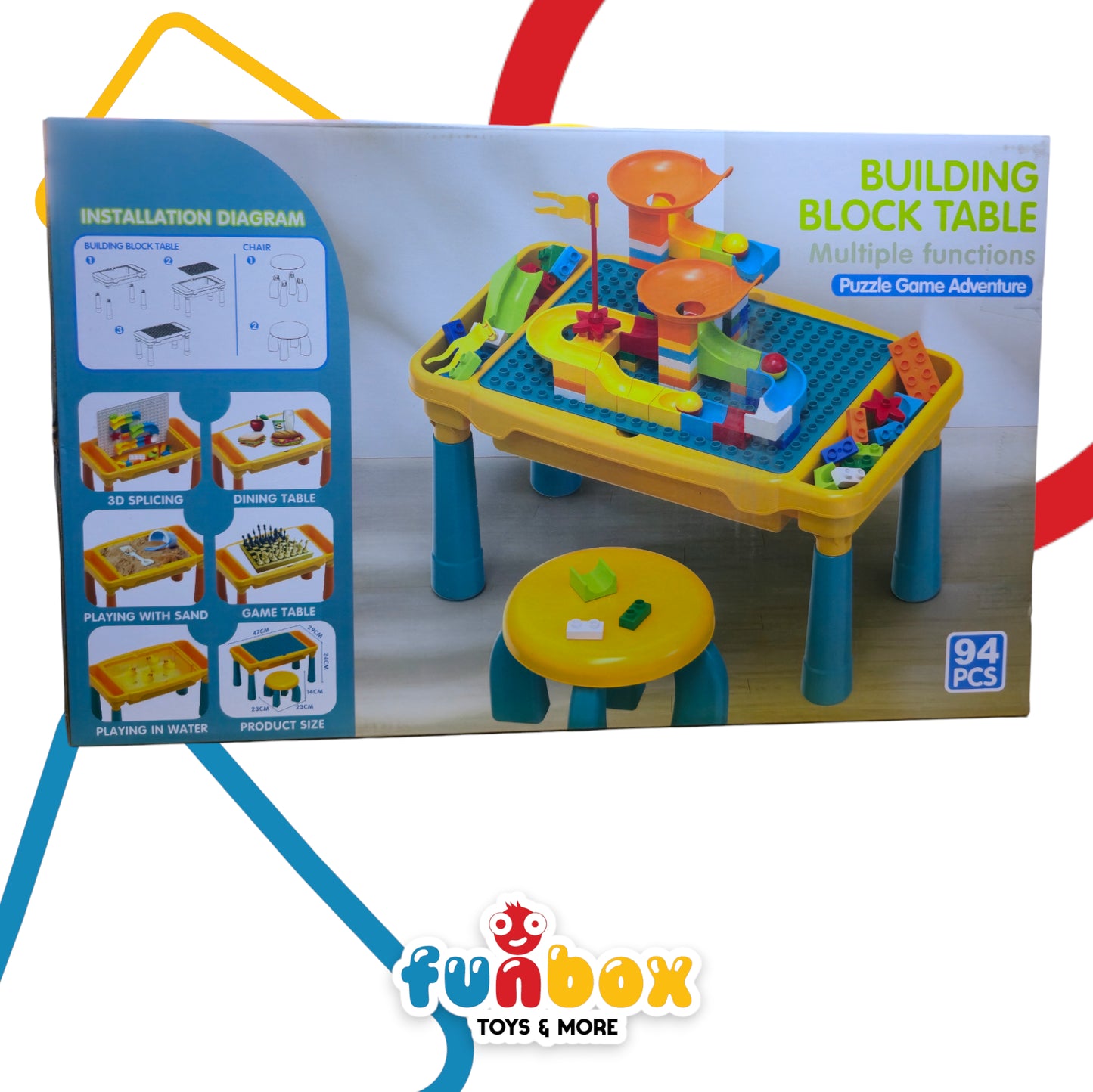 Building Blocks Table – Multi-Function Puzzle Adventure