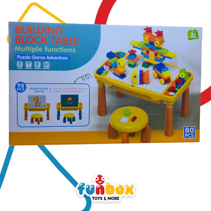 Building Blocks Table – Multi-Function Puzzle Adventure