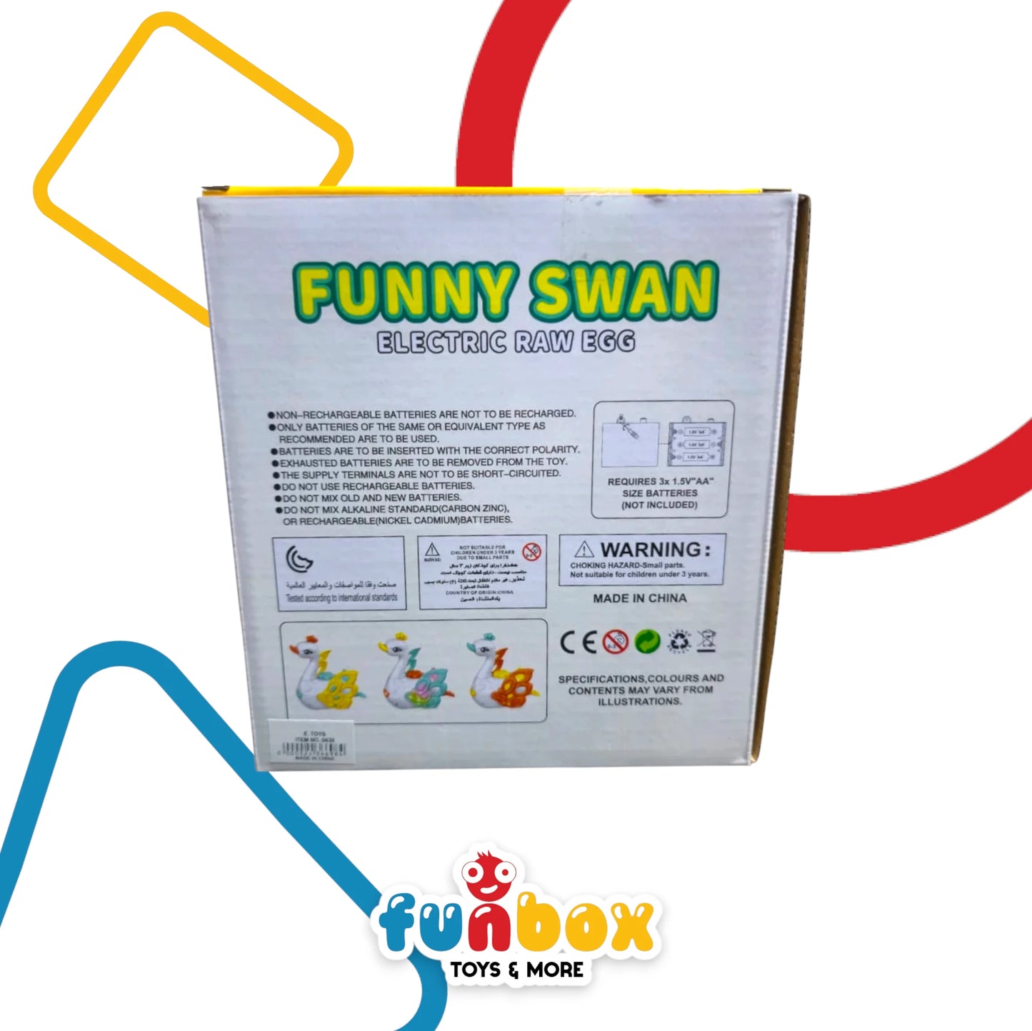 Funny Swan – Electric Bump & Go Toy with Music, Light & Egg-Laying Action